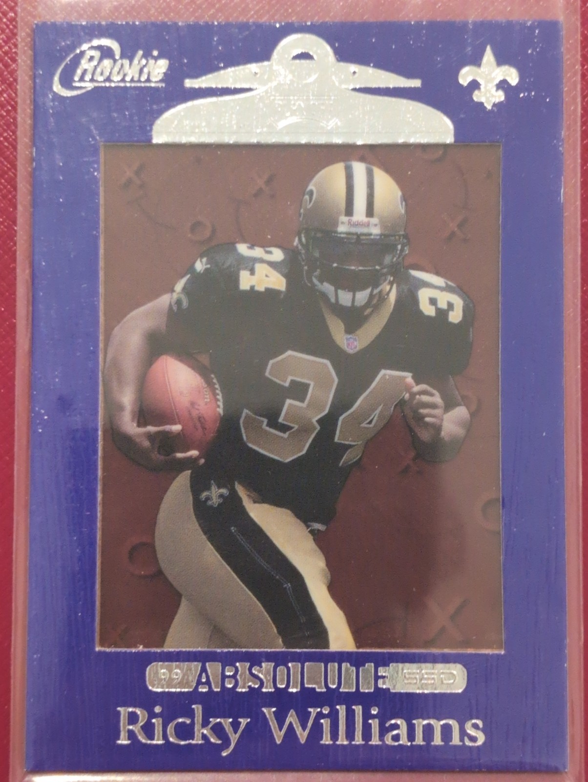 1999 Playoff Absolute SSD #165 Ricky Williams Rookie RC Purple NO Saints