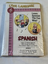 Spanish Lyric Language Cassette  Book 4 years  Up Learn The Fun Way NEW