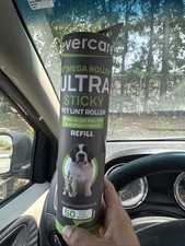 Evercare 10-Inch Mega All-Purpose Pet Hair Lint Roller Refill, 50 Sheets   Stick