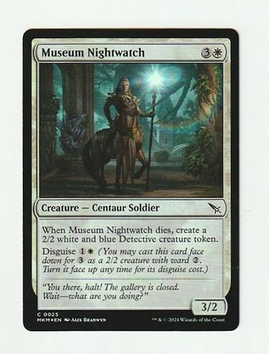Museum Nightwatch 0025 MKM Foil Common Murders At Karlov Manor MTG