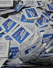 Fresh Nap Hand Wipes PLUS Ind. Packed Alcohol & Benzalkonium Chloride 1000Pk(T8