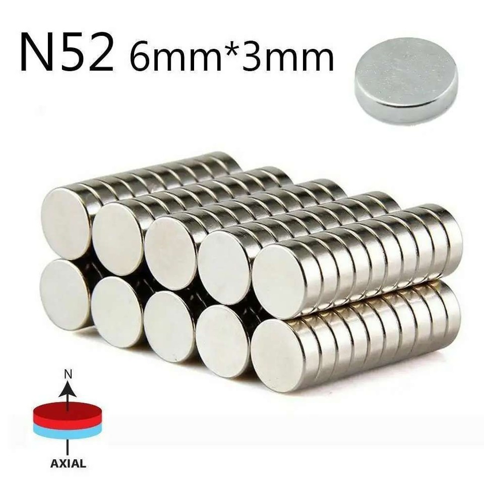 Lot Neodymium Magnets N52 Disc Round Super Strong Rare Earth Small ...