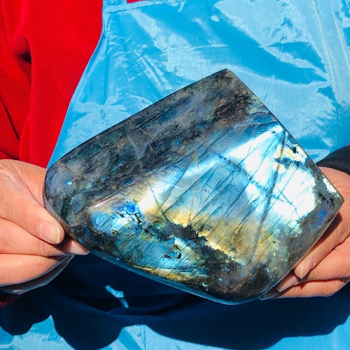 5.21LB Natural Gorgeous Labradorite Quartz Crystal Mineral Specimen Healing - Picture 17 of 17