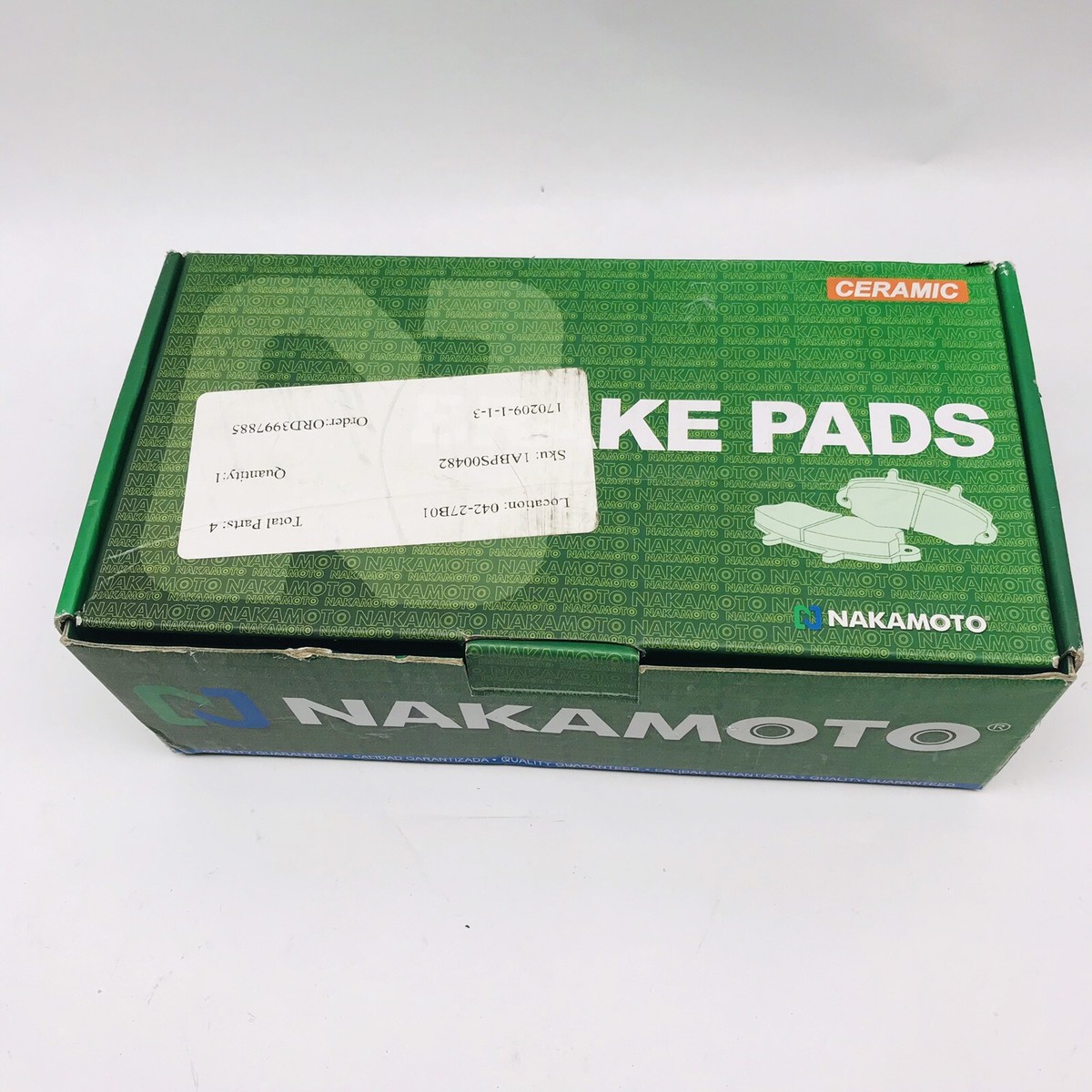 OEM Nakamoto Ceramic Front Brake Pads 1ABPS00482 Cd1508 N-x352c