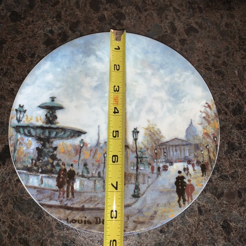 Collectors Plate 'La Place De La Concorde' France Limited Edition Limoges Dali - 第 5/5 張圖片