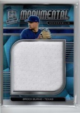 2021 Panini Spectra Monumental Memorabilia #18 Brock Burke
