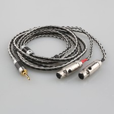 7N OCC Silver Plated Headphone Cable for Audeze LCD-2, LCD-3, LCD-4 LCD-X LCD-XC