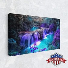The Twilight Cascade Canvas Print for Home Decor, Wall Decor Art Print Poster