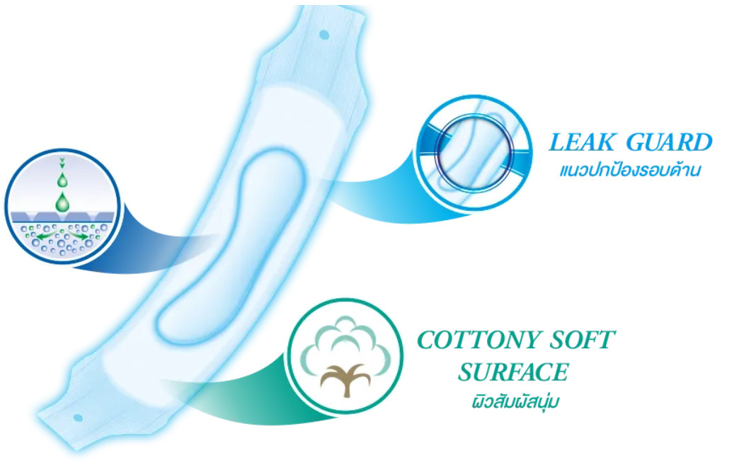 Sanita Sanitary Napkins Towels Loop Type 10 Pads Free Belt Hospital Extra Long