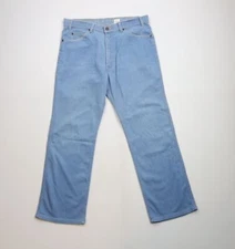Vintage 90s Levis Mens Size 36x29 Distressed Flared Wide Leg Denim Jeans Blue