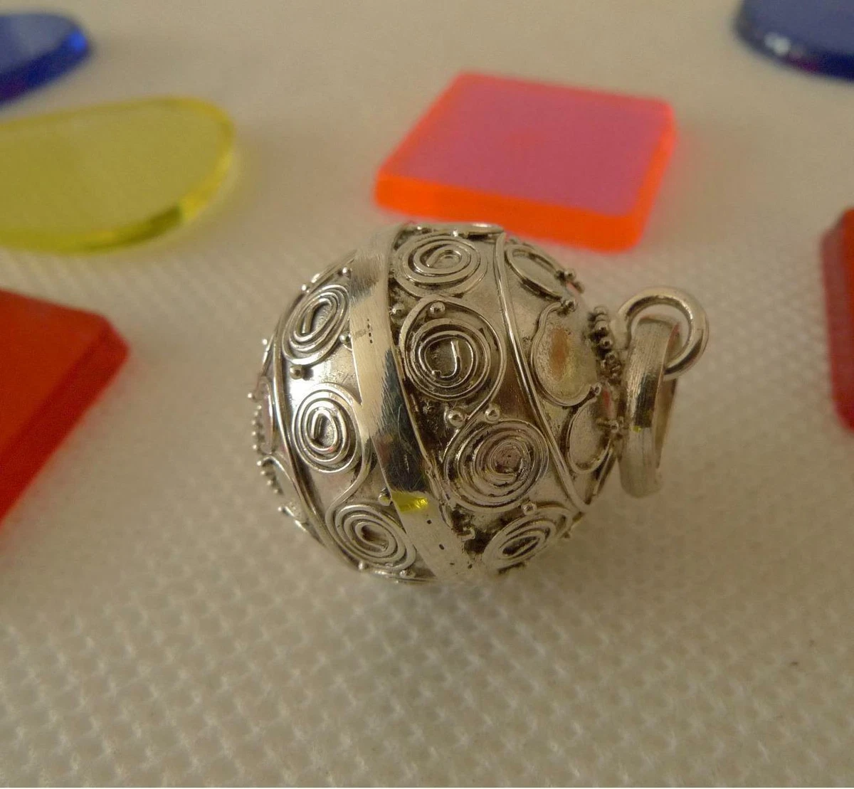 Mexican bola pendant sale