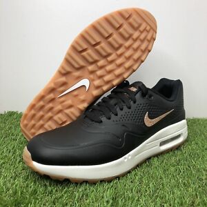 black and gold nike golf shoes