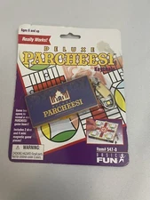Vintage Basic Fun Keychain Parcheesi Miniature Board Game Item New