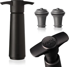 Wine Saver Pump Black with Vacuum Wine Stopper - Keep Your Wine Fresh for up ...