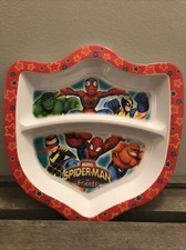 Zak Marvel Spiderman and Friends Divided Melamine Child s Plate