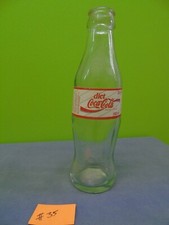 Coca Cola Diet empty glass bottle UK 180ml  #35