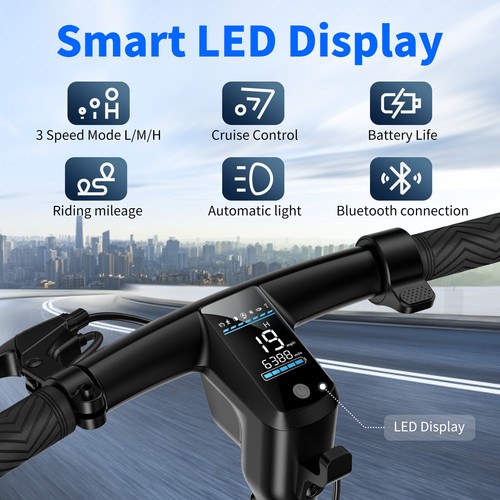 TST Electric Scooter Adult Dual motors 20MP E-Scooter with APP Lights Foldable - Picture 5 of 11
