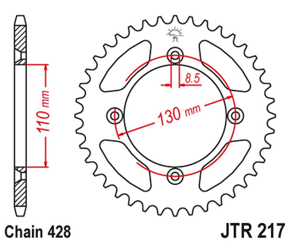 Pignon JT 249 52 pour Honda CR80 : idéal pour rénover la moto