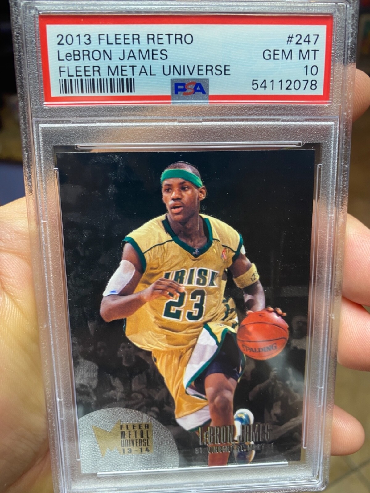 PSA 10 FLEER METAL UNIVERSE RETRO LEBRON JAMES 2013 POP 6 RARITY STANDS OUT NICE