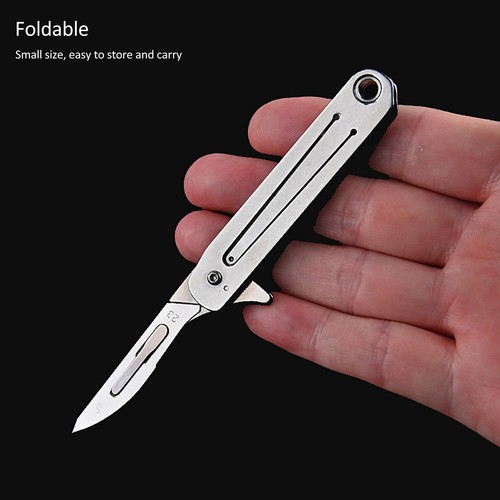 Mini Folding Keychain Knife Outdoor Stainless Steel Quick Opening Utility Z LS - Picture 21 of 24