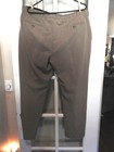 IZOD Mens Slacks Dress Pants 40 x 30 Flat Front Tan 4 Pockets Excellent — photo 5