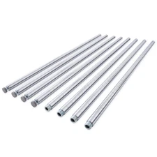 82" Long Wire Shelving Pole with Leveler, 1" diameter 1.2 mm thickness, 4-PACK