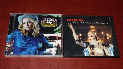 MADONNA 2 CD LOT MUSIC DON'T CRY FOR ME ARGENTINA | eBay