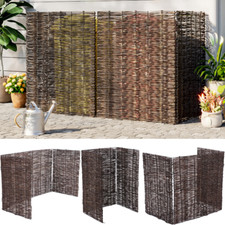 Single/Double/Triple Willow Garden Wheelie Bins Storage Shed Dustbins Hide Cover