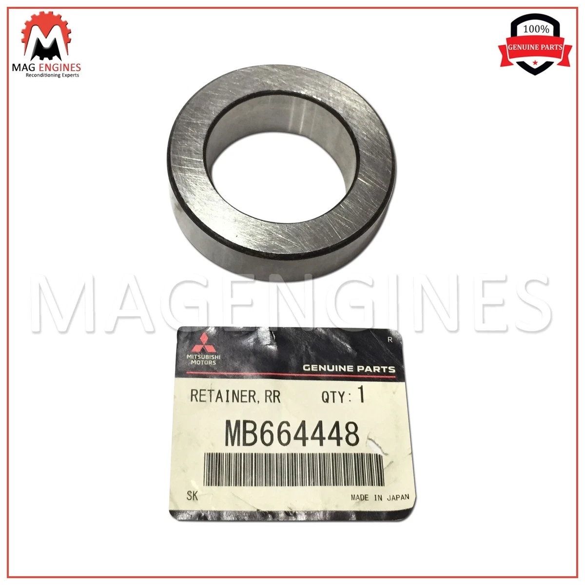 MB664448 GENUINE OEM MITSUBISHI RETAINER, REAR AXLE BEARING, INNER 