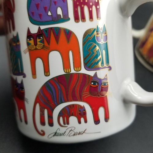 3 tazas Laurel Burch de colección - gatos felinos 3 estilos cosas míticas, fantásticas y salvajes - Imagen 14 de 19