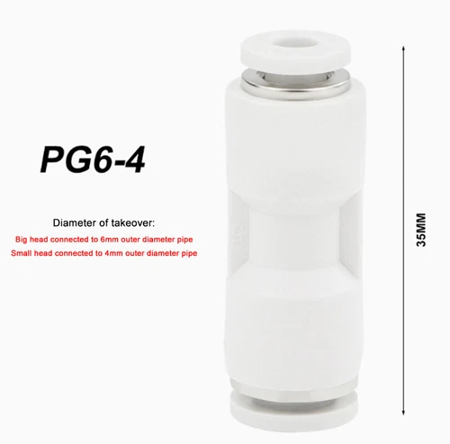 PU/PY/PE Series Tracheal Connector Outer Diameter 4/6/8-16MM For PU/Nylon Hose - Picture 30 of 45