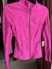 lululemon define/forme neon hot pink jacket size 4