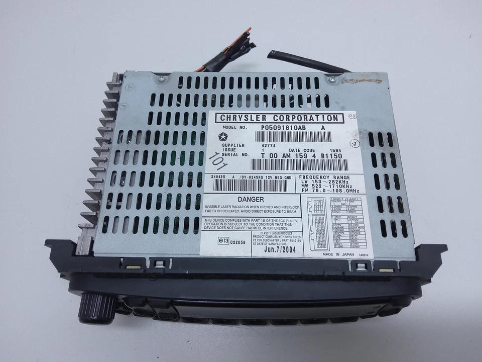 AUTORADIO PER CHRYSLER PT Cruiser Berlina P05091610AB (00>06) - Immagine 4 di 4