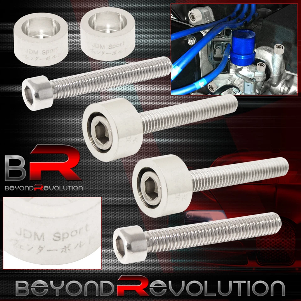 K-Series para Honda Acura luxo alumínio motor compartimento para-choque lavadora tarugo - Imagem 2 de 4