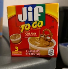 Jif to go creamy Peanut butter EX 11/27