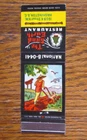 GOOD EARTH CHINESE FOOD MATCHBOOK COVER: WASHINGTON, DC 1950s MATCHCOVER -A8