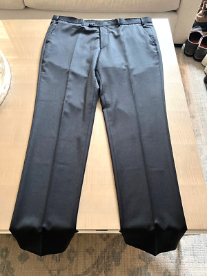 DIGEL Men's Dress Pants, Dark Gray, Wool, Size EUR 58/US 40, Model 116062