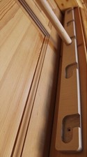Wood pull-up bar, doorbar, adjustable - 5 levels, custom size, max. 100 cm wide