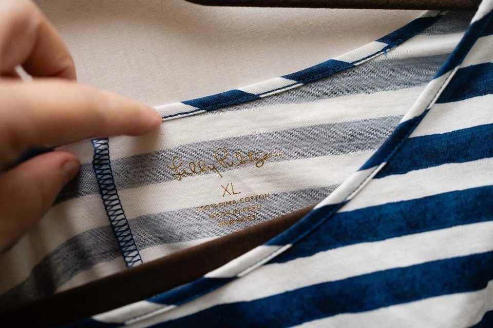 LILLY PULITZER Marlowe Striped T- Shirt Dress Casula Beach Summer XL resort vaca - Image 2 of 4