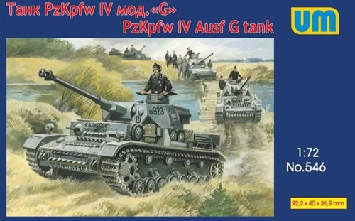 Panzer IV Ausf G tank UNIMODELS UM 546 Plastic scale models kit Scale 1:72 - Picture 7 of 18