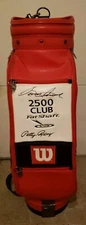 SAM SNEAD AND PATTY BERG SIGNED WILSON FAT SHAFT CART GOLF BAG W WILSON LETTER