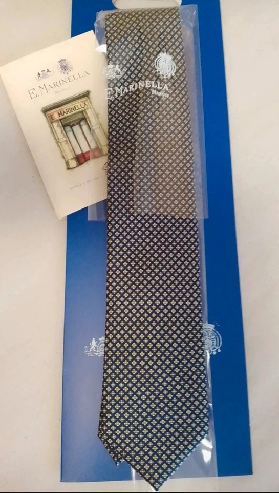 ❤️ Cravatta del Prestigioso Marchio E.Marinella 100% Seta. Nuova Con Etichetta - Bild 3 von 4