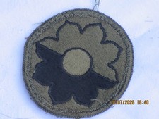 US Patch 9th Infantry Division Olive 65x60mm Military Insignia