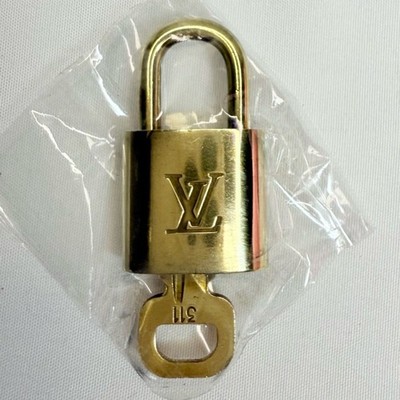 Louis Vuitton Gold Padlock #311 with Key. VGUC