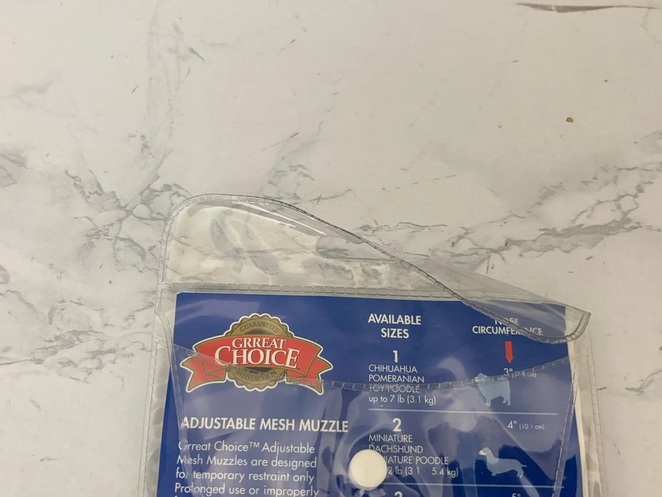 Focinho de malha ajustável, tamanho médio 4 (24-48 lb) Top Paw Great Choice Novo C - Imagem 4 de 4