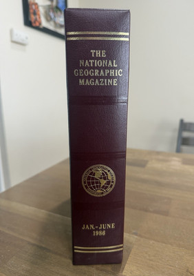 National Geographic Magazine 1986 Jan-Jun Complete Set w/ Slipcase Illustrated