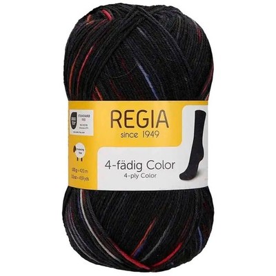 100g Regia Favourites Color - Sockenwolle 4-fädig Garn Stricken (75,00 /kg)