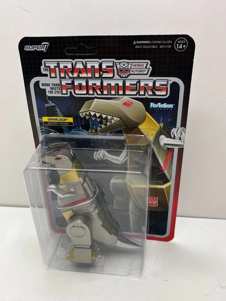 EXCLUSIVE SUPER7 TRANSFORMERS GRIMLOCK DINO MODE ACTION FIGURE MOC REACTION - Image 3 of 4