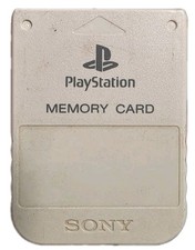 Playstation 1 PS1 Official OEM 15 Block Memory Card SCPH-1020 White