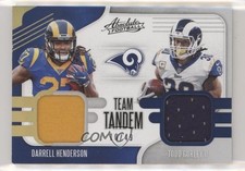 2019 Panini Absolute Prime 10/49 Todd Gurley II Darrell Henderson #TTM-LA 03xg